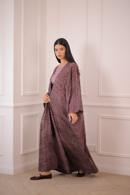 HALA ABAYA SET| Dusty Mauve