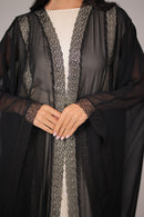 LAMA ABAYA CAPE|Black