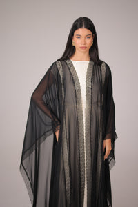 LAMA ABAYA CAPE|Black