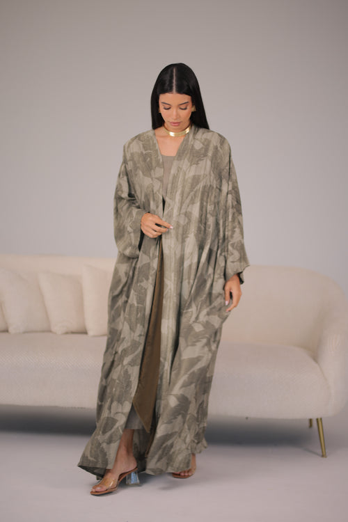 HALA ABAYA SET| Soft Sage