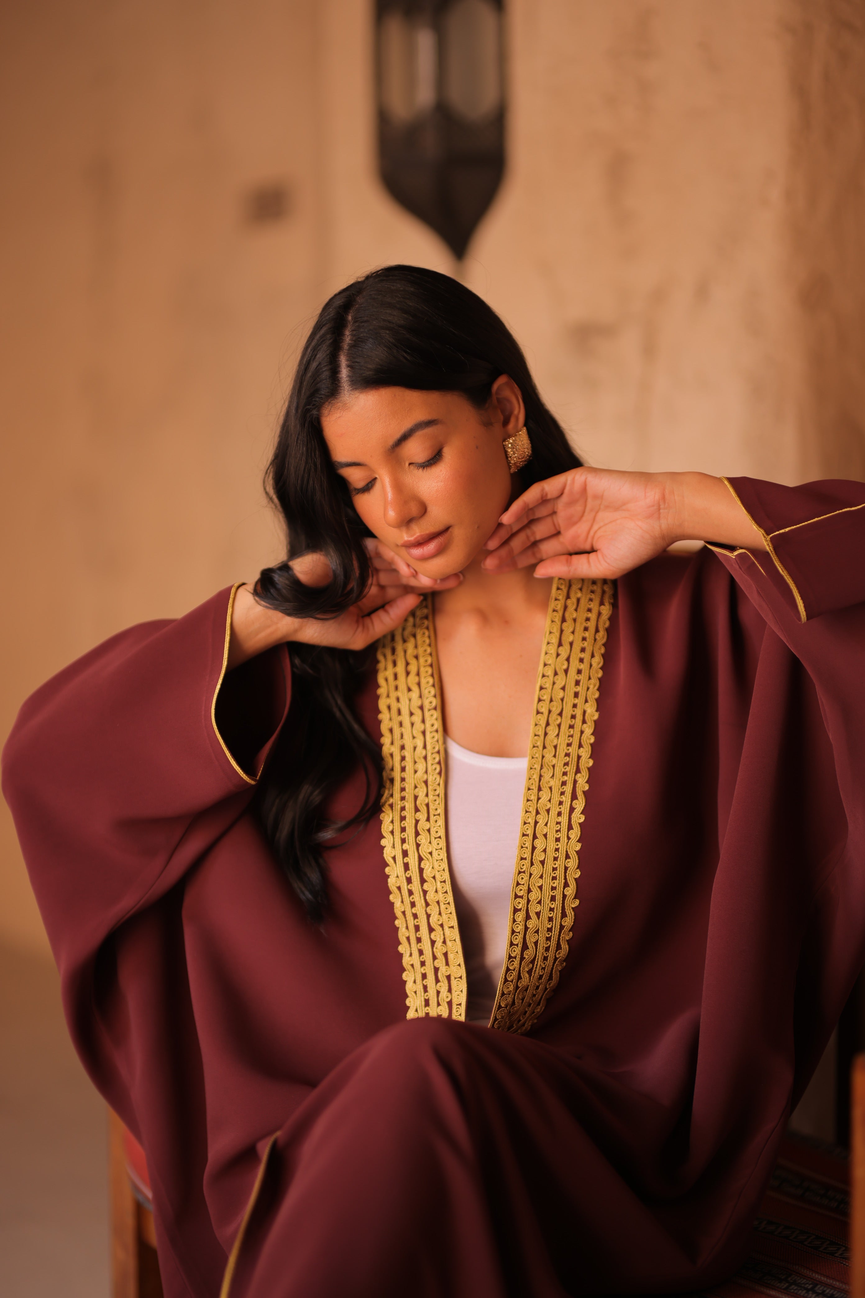 AYSHA ABAYA | MAROON