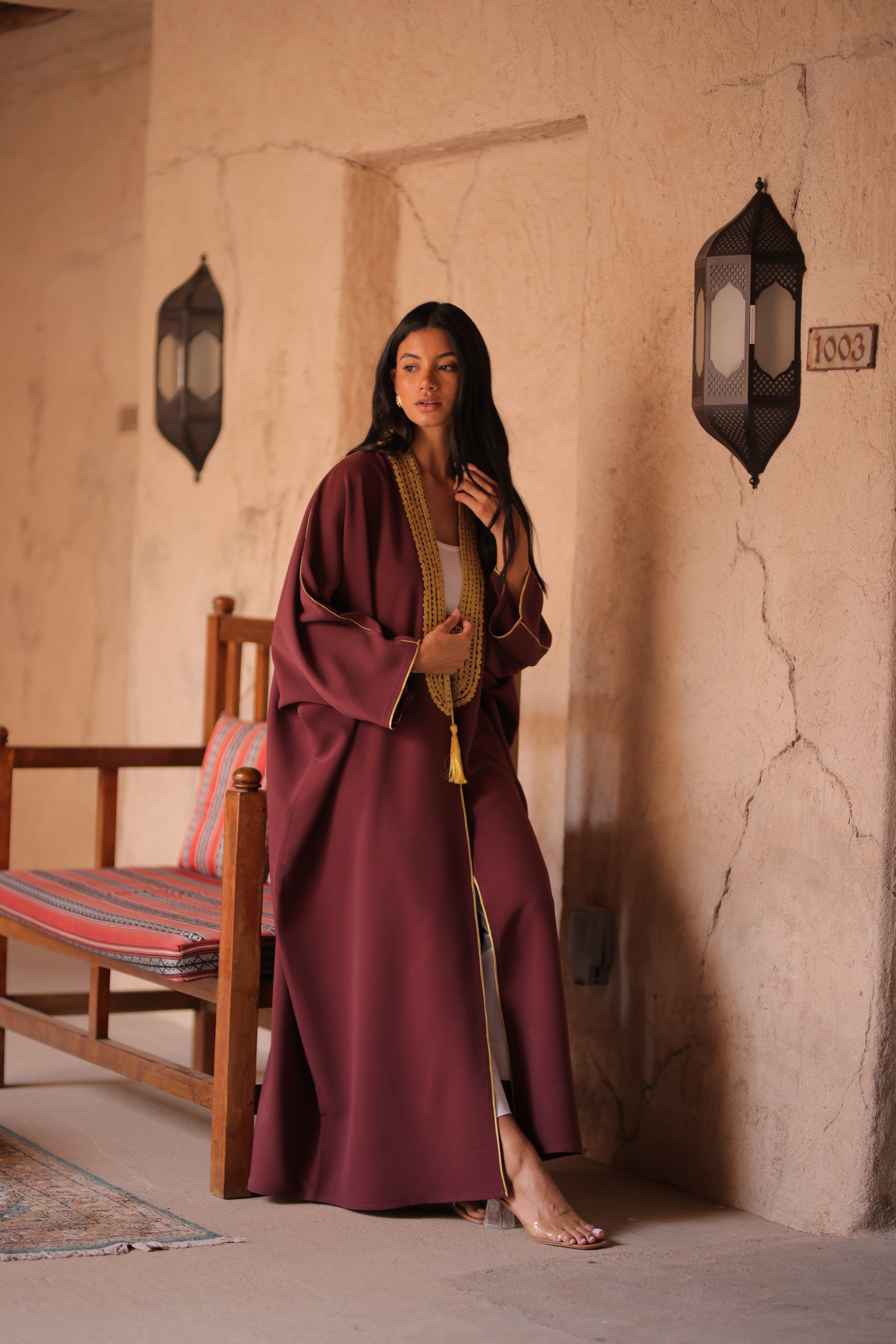 AYSHA ABAYA | MAROON