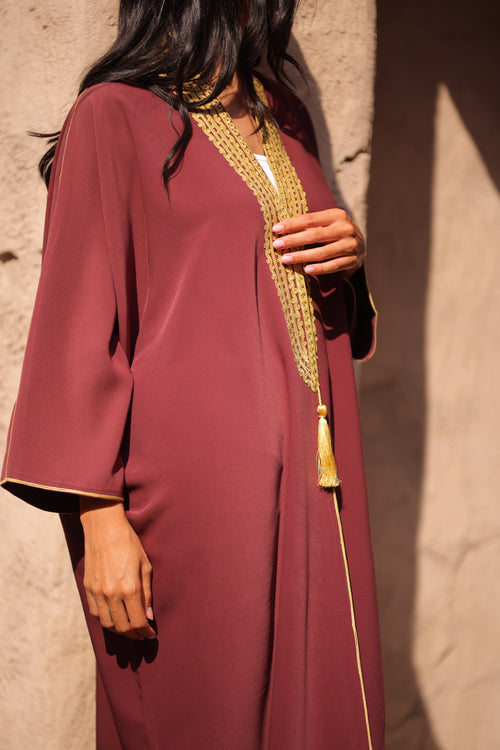 AYSHA ABAYA | MAROON